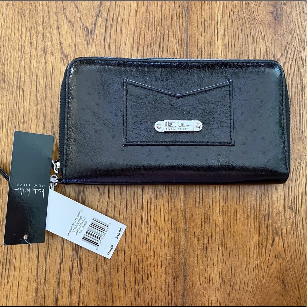 Nicole Miller Zip Around Wallet Wristlet NWT